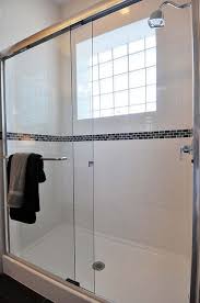 Large Shower With Glass Block Window