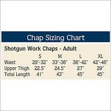 Weaver Full Grain Shotgun Work Chaps 4 Sizes To Choose From Small