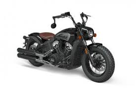 indian scout bobber on road in