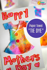 Tie Dye Dress Mothers Day Card For Kids Happy Hooligans