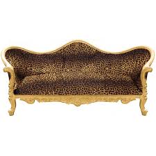 baroque sofa napoléon iii leopard