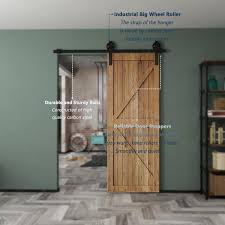 Black Sliding Barn Door Track