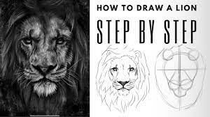 drawing a realistic lion