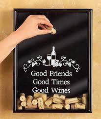 good wines cork holder wall frame