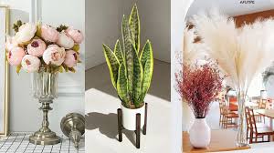 artificial flowers and plants