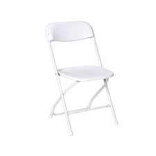 the white polyfold samsonite chair