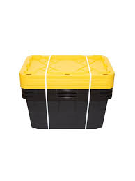Give archival methods a call today (toll free: Greenmade Professional Storage Tote With Handlessnap Lid 30 1516 X 20 14 X 14 34 27 Gallon Blackyellow Pack Of 4 Office Depot