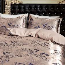 Luxury Bedding In Rose Gold Jacquard
