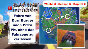It looks too elaborate to be a hoax, and fans are speculating that a desert map is incoming. Fahre Von Durr Burger Nach Pizza Pit Ohne Das Fahrzeug Zu Verlassen Tipp Weg Woche8 Fortnite Youtube