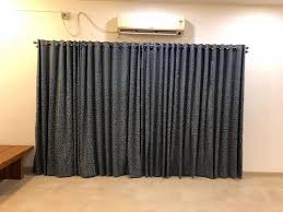 blue fabric eyelet curtains for window