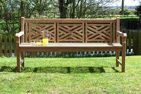 oxford teak garden bench 4 seater 1 8m