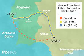 how to get from lisbon to seville spain