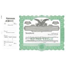 Goes 390 No Par Value Stock Certificate Pack Of 25