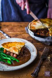 steak and ale pie with homemade pastry