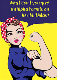 humorous feminine birthday card