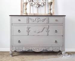 repainting a dresser in chalk paint