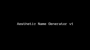 aesthetic name generator with symbols