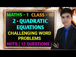 Quadratic Equation Maths 1 Class
