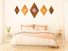 Wood Wall Art Set Bedroom Wall