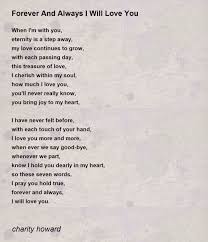 forever and always i will love you poem