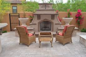outdoor fireplace design landscaping