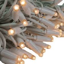 White Led String Fairy Lights White Cable