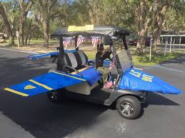 decorate golf cart as u s navy blue