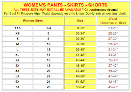 women s size charts jamin leather