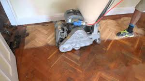 parquet floor sanding restoration with