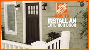 how to install an exterior door the