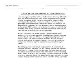 Importance of family essay Sociology  Understanding and Changing the Social World    