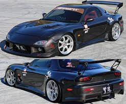 chargesd aero wide body kit type 2 frp for rx 7 fd3s mazda rx 7 fd3s 1993 2002
