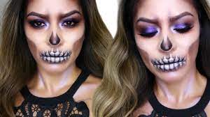glam skull makeup tutorial halloween