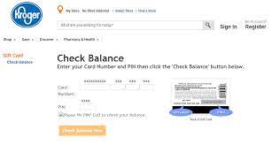 Card balance lookup by pin enter the 800 access number without the *1* and pin without the spaces from your kroger card into the fields below. How To Check Kroger Gift Card Balance Online