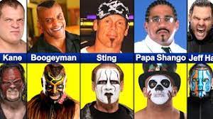 wwe wrestlers with without face paint