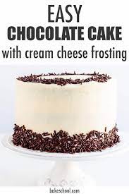 chocolate cake with cream cheese