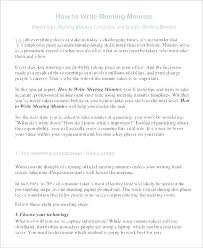 Writing Meeting Minutes Template Sample Corporate Minutes Template