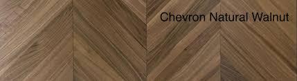 chevron natural walnut surface finish