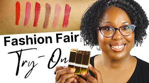 fashion fair lipsticks try on and