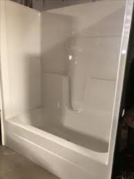 one piece tub shower combo