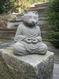 Buddha Cat Meditating Cat Statue