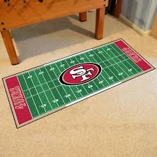 football field rug runner rug 7365
