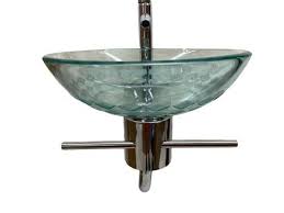 Bathroom Vanity Clear Glass Vessel Bowl