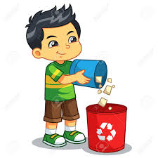You must leave by 6 o'clock or you'll be late. Boy Throwing Garbage In The Trash Can Royalty Free Cliparts Vectors And Stock Illustration Image 110151606