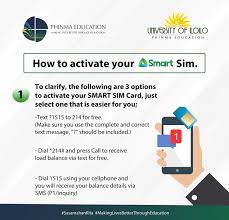 Even if you bought the device from one of our trusted partners, our system just needs to verify. How To Activate Your Smart Phinma University Of Iloilo Facebook
