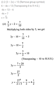 icse maths chapter 9 linear equations