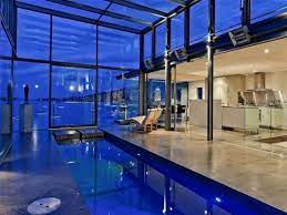 Indoor Pool Design Modern Glass House