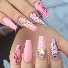 Official nail supply store of crystal nails brand. Hot Pink Long Acrylic Nails Nail And Manicure Trends
