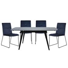 sabina extending grey dining table with