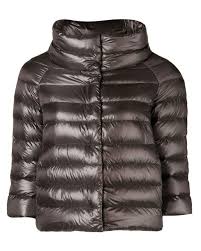 Herno Synthetic Sofia Puffer Jacket In Grey Gray Save 42